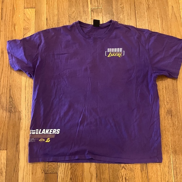 Los Angeles Lakers Purple graphic Short Sleeve Tee size large men’s - Picture 1 of 7